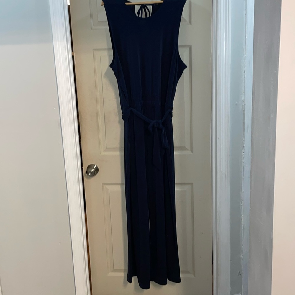 Banana Republic Factory Navy Wide Leg Jumpsuit